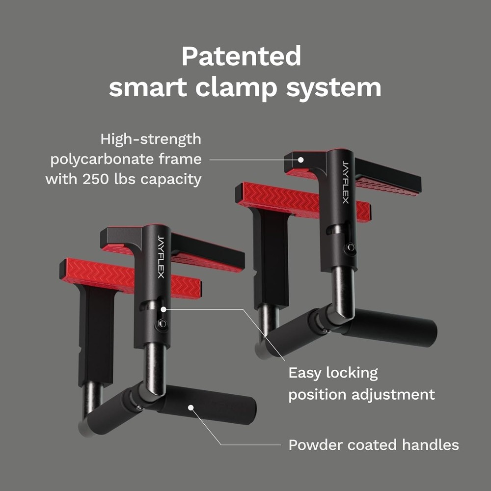 CrossGrips Compact Pull Up Bar - Pull Up Bar Door Frame for Work from Home Fitne