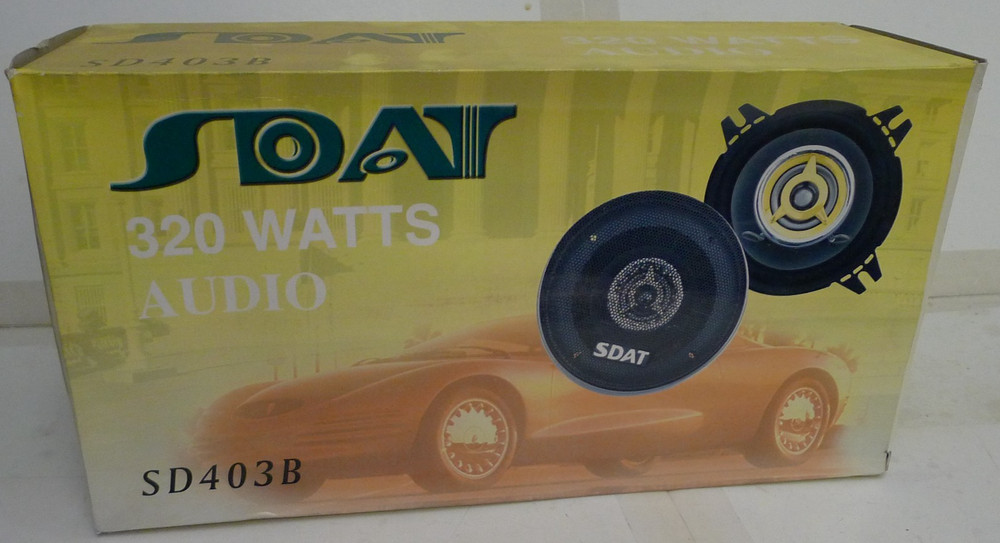SDAT Audio Speakers SD403B - 4" 2-Way 320 Watt - NEW NOS
