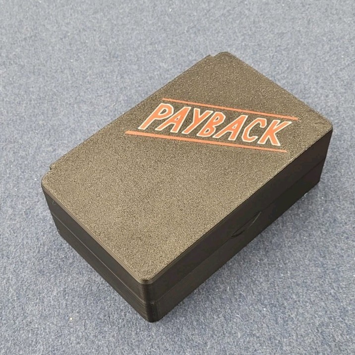 PAYBACK Deck Card Box Holder - magnetic clasp, sturdy hinge