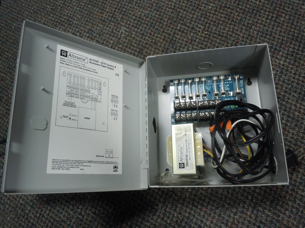 Altronix Altv248 CCTV Accessory Power Supply And PD8 Power Distribution Module