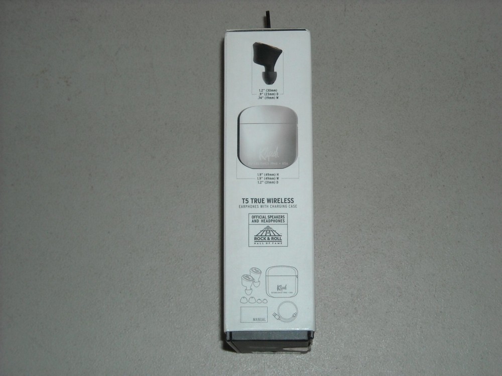 Klipsch T5 True Wireless Headphones Silver DEFECTIVE PLEASE READ DESCRIPTION