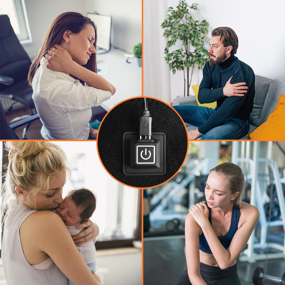 Heated Shoulder Brace - Rotator Cuff Support for Arthritis- Adjustable Straps