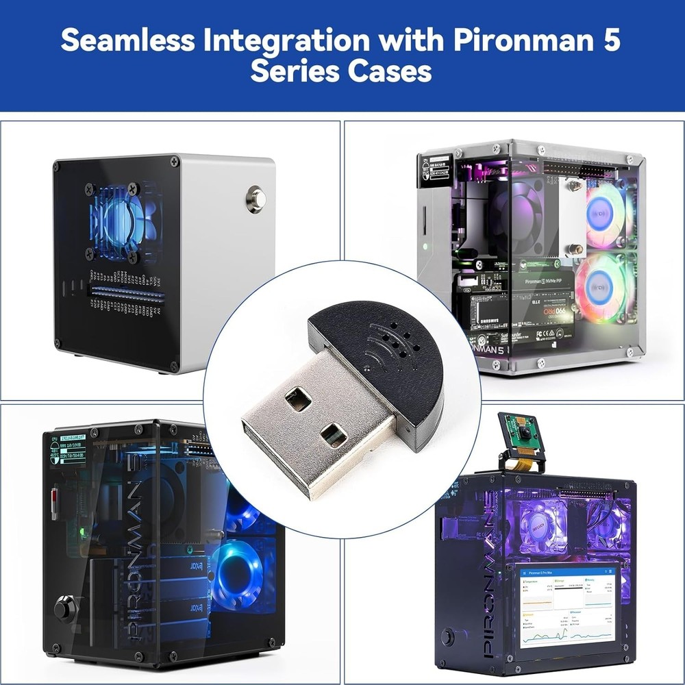 High Compatibility USB Microphone for Computers and Raspberry Pi