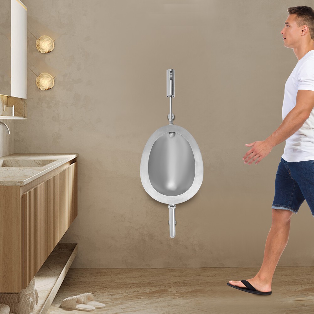 Automatic Bathroom Smart Sensor Wall Mount Male Urinal Flush Urinal Flusher
