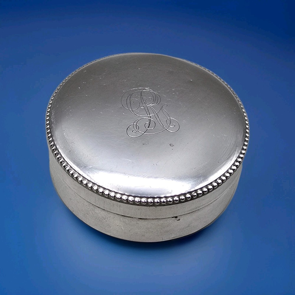 Antique Continental 800 Silver Vanity Box