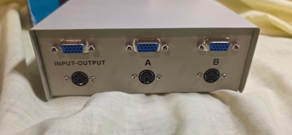 2 Port 2 Way PS2/VGA Manual A-B Data Transfer Switch