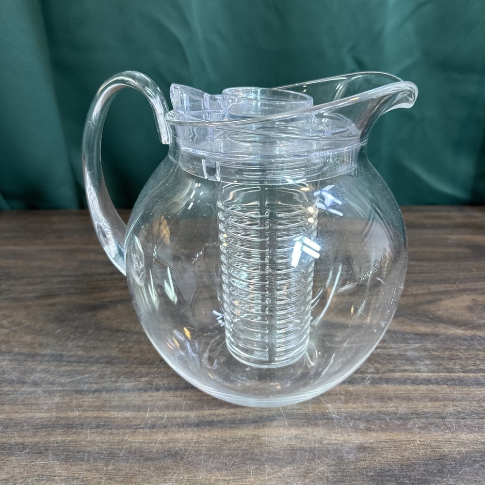 Clear Acrylic 3.5 Qt Pitcher With Fruit Infuser
