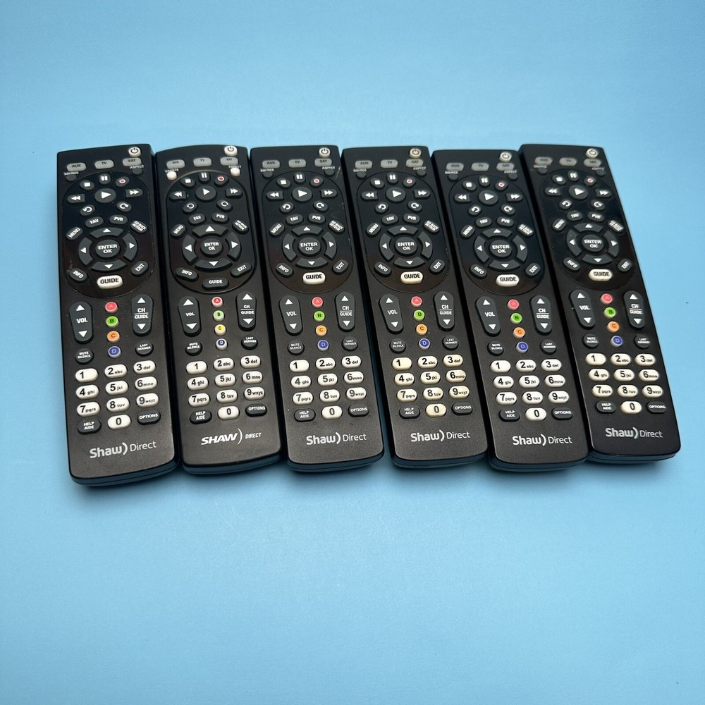 Lot Of 6 Shaw Direct Remotes
