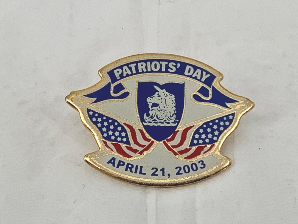 Patriots day, April 21, 2003 Pinback