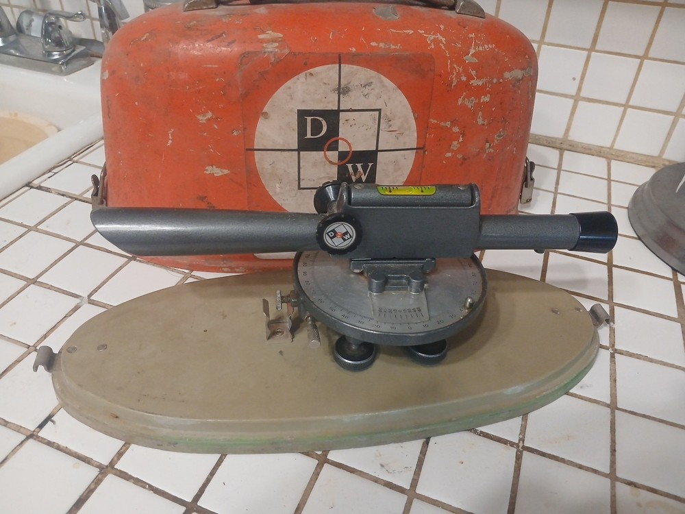 Vintage David White Transit Surveying Scope Model 8090 With Case