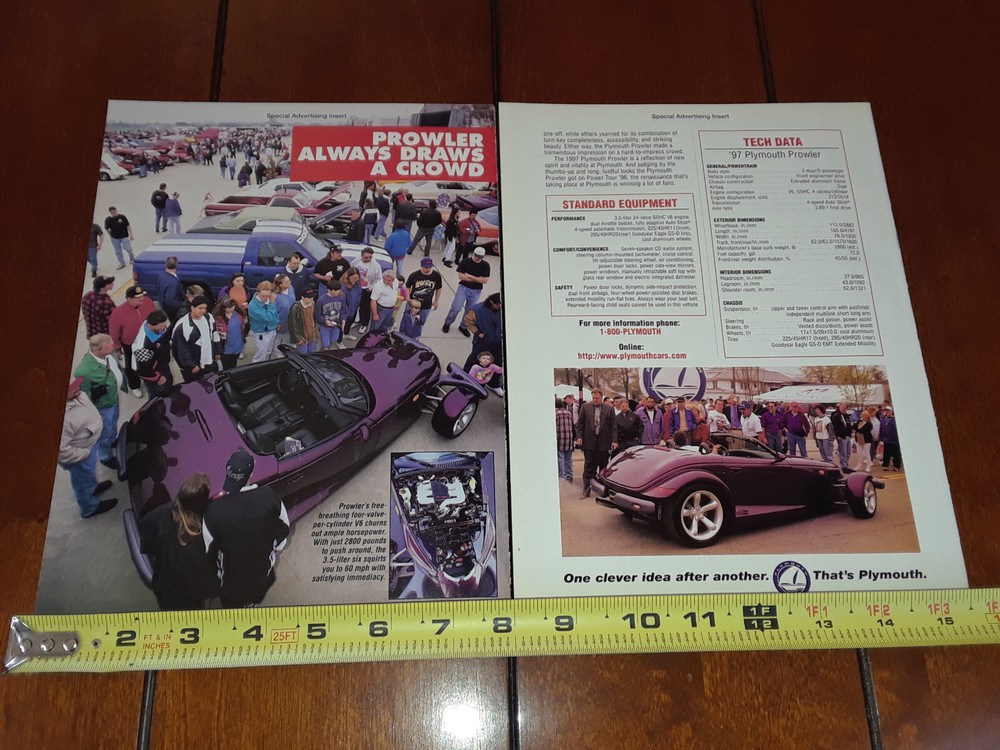 PLYMOUTH PROWLER ORIGINAL 1996 ARTICLE
