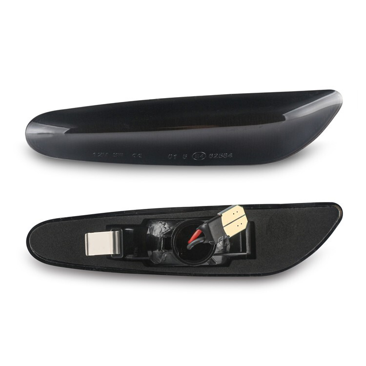 Sequential Smoked LED Side Marker Lights For BMW E60 E61 E82 E88 E90 E91 E92 E93
