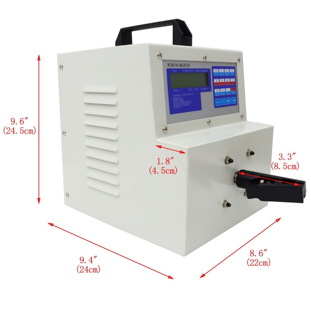 110V Wire Twisting Machine High-Speed Automatic Cable Winding w/LCD Display