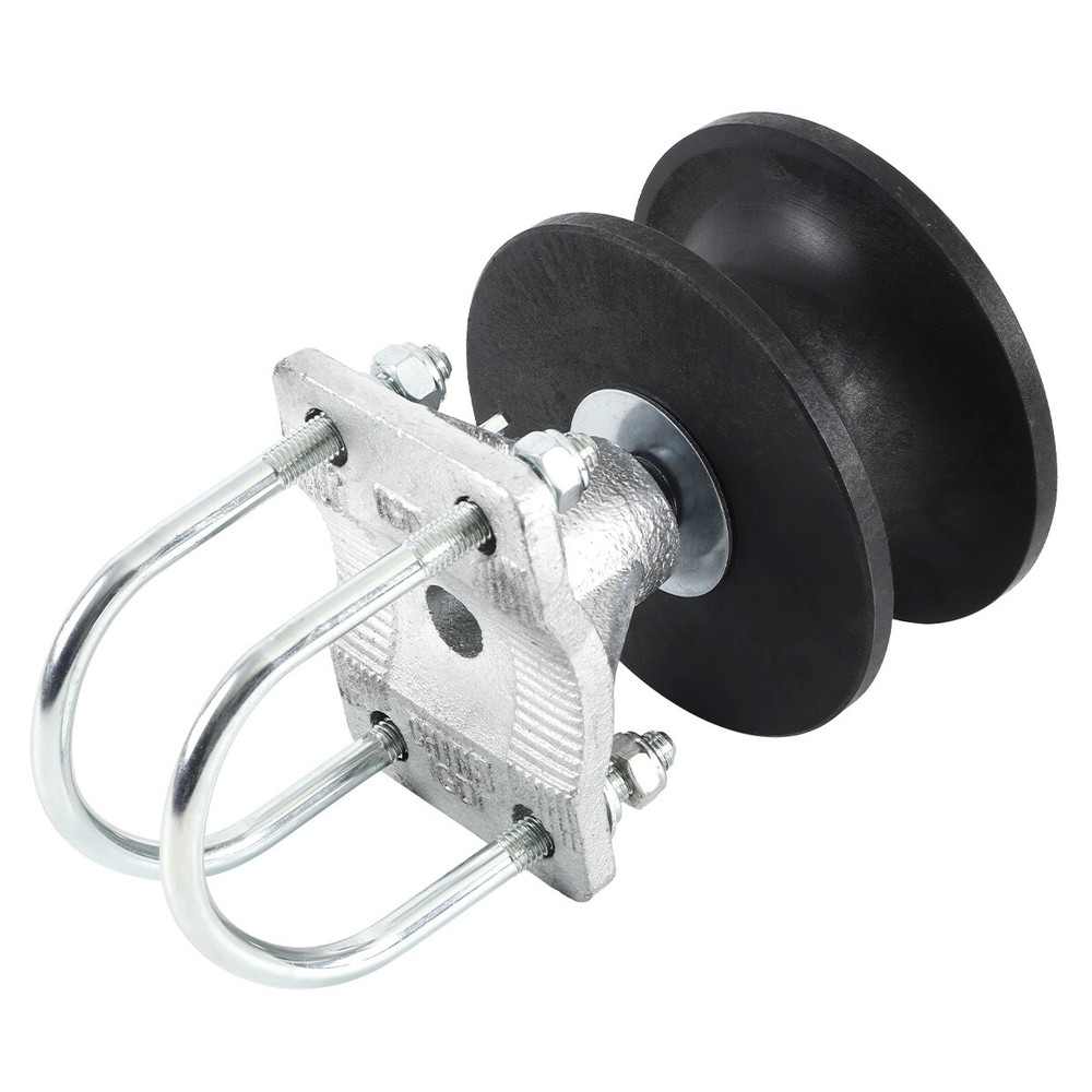 4" Round Post x 2" Square Gate Premium Nylon Cantilever Roller Gate Roller