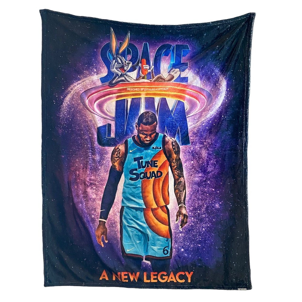 Tune Squad Space Jam Plush Throw Blanket 40 x 50