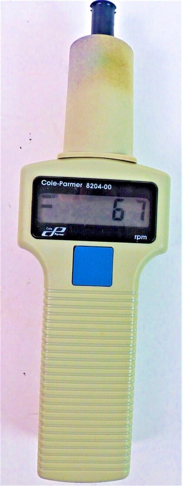 Cole Parmer 8204-00 Digital Tachometer Kit - Excellent Condition Complete