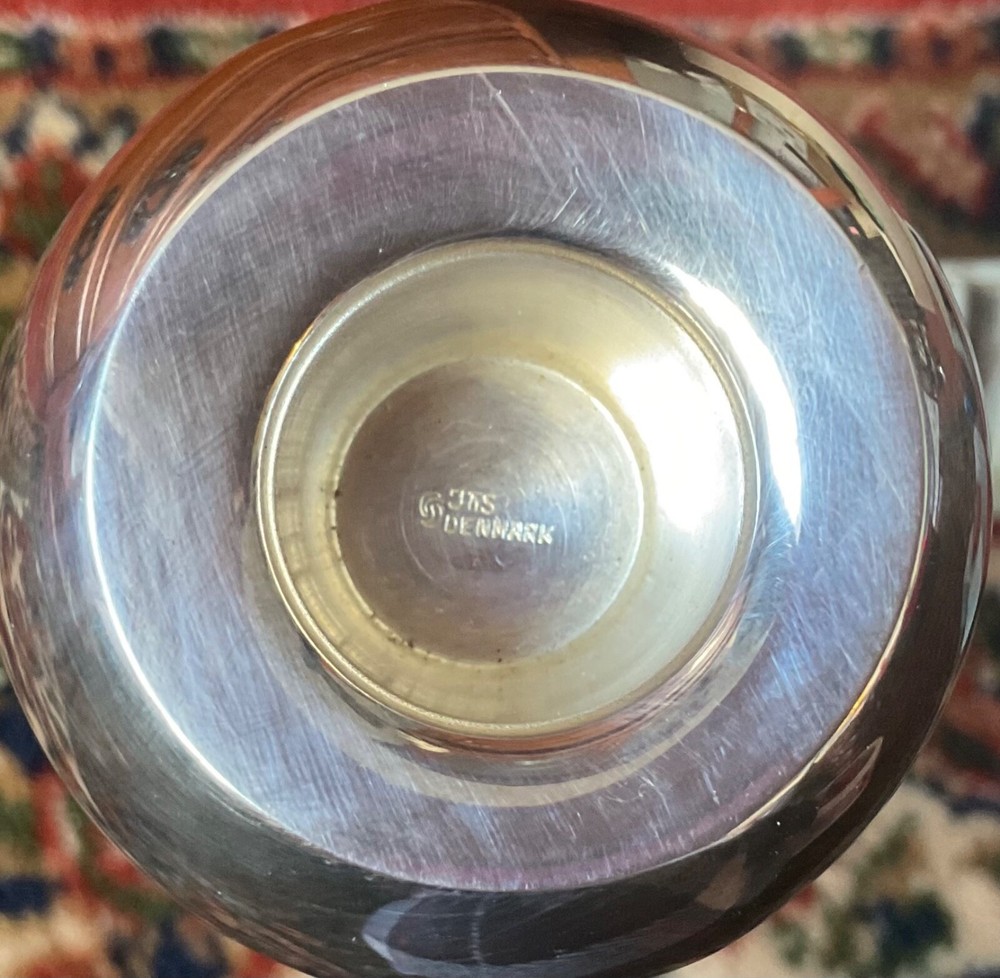 Mid Century Modern Single Silver Plated Candlestick JRS Denmark