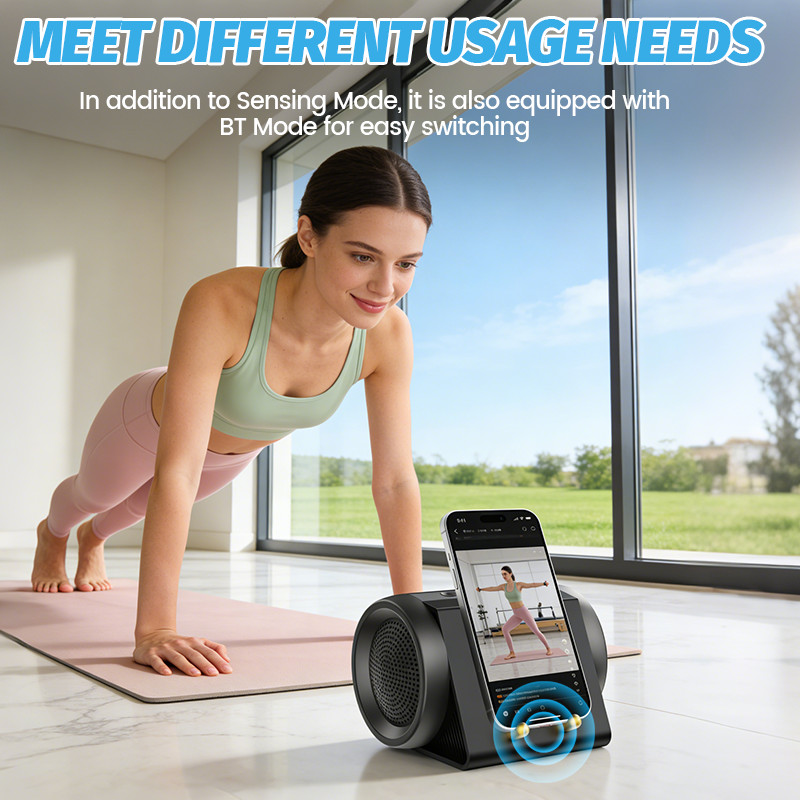 Wireless Induction Speaker Dual Mode Bluetooth Outdoor Speaker With Phone Stand