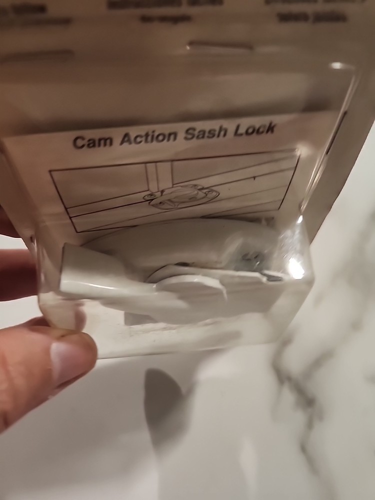 Prime Line Window Sash Lock, White (U-9925)FS