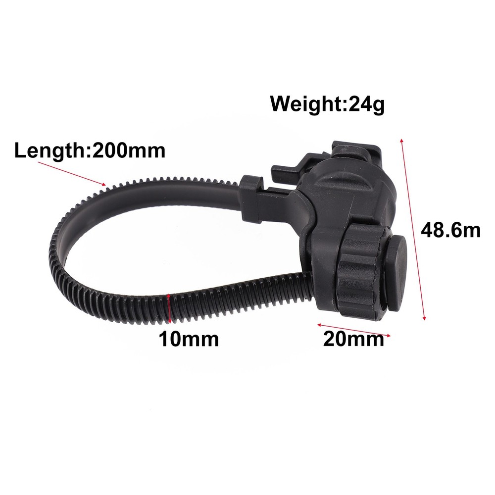 Bicycle Light Mount Handlebar Light ABS Bicycle Accessories Black Cycling