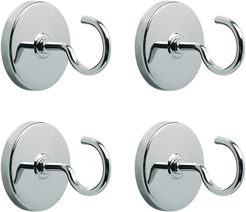 4-pack Magnetic Hooks Chrome