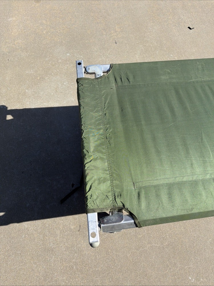 Genuine US Military Issue Compact Lightweight Foldable Aluminum Sleeping Cot