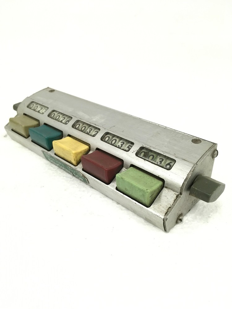 Multiple Tally Denominator 5-Button Mechanical Counter Unit, WORKING FREE SHIP