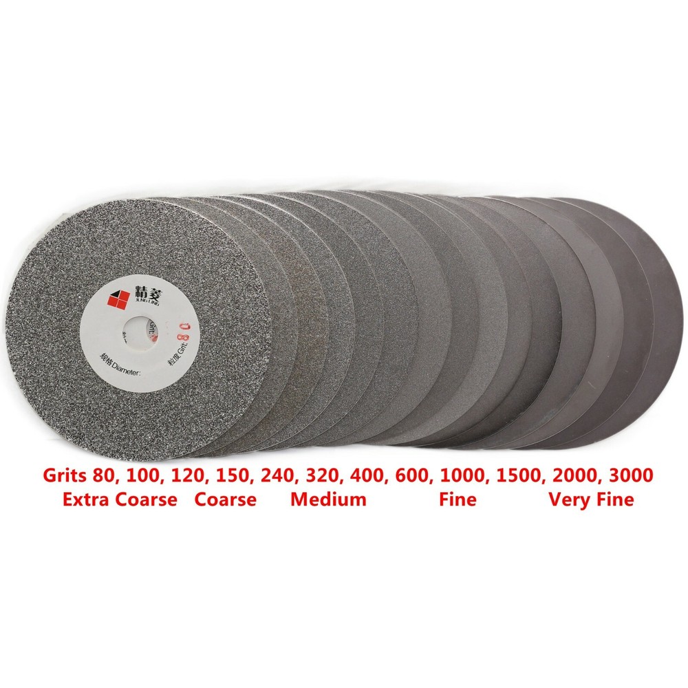 4" inch Diamond Grinding Disc 600 Grit Flat Lap Disk Lapidary Tools for Stone