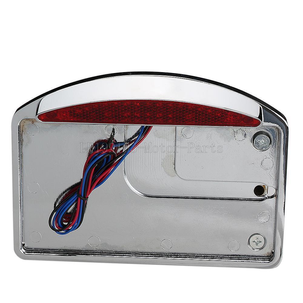 Chrome Side Mount License Plate Bracket For Harley-Davidson Softail Deuce FXSTD