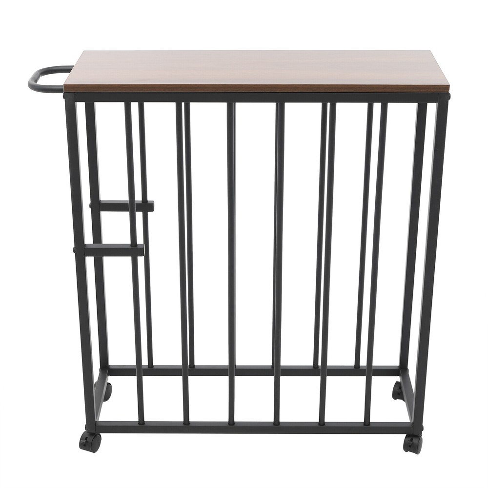 Black Painting Drying Rack with Storage, 4 Wheels for Easy Mobility