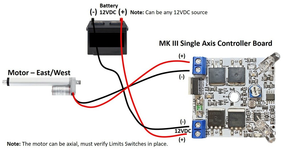 MK III 12V 3Amp Single Axis Solar Panel Sun Tracking Analog Controller Board DIY