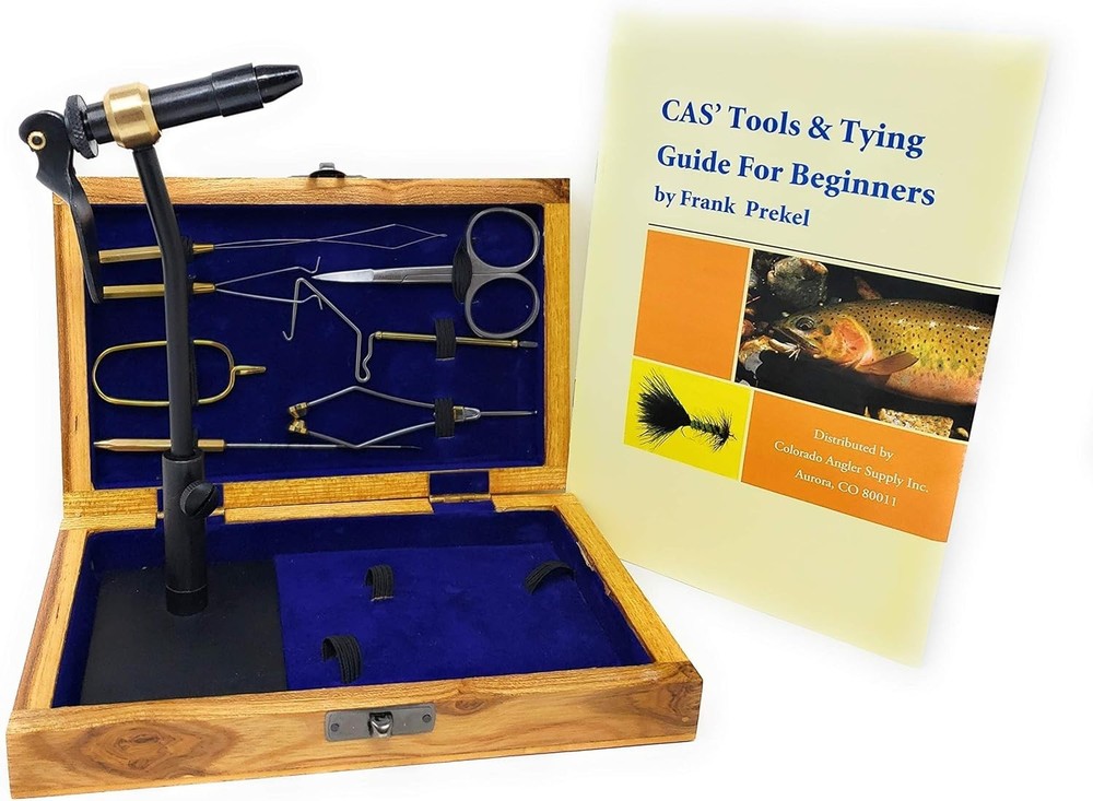 Complete Fly Tying Set with Rotary Vise & Tools