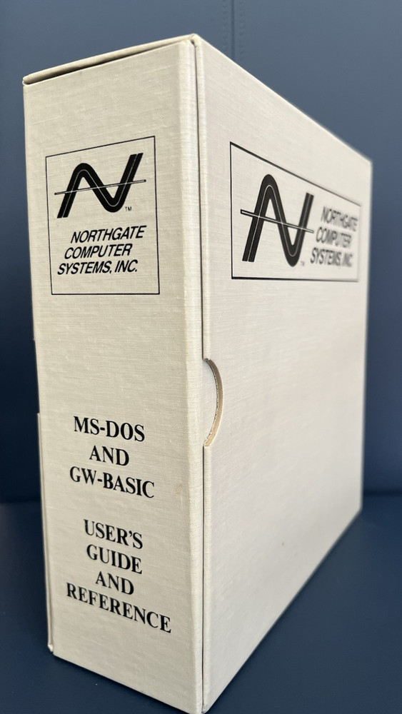 Northgate Computer Systems Microsoft MS-DOS, GW Basic Users Guide w/6 Discs 1988