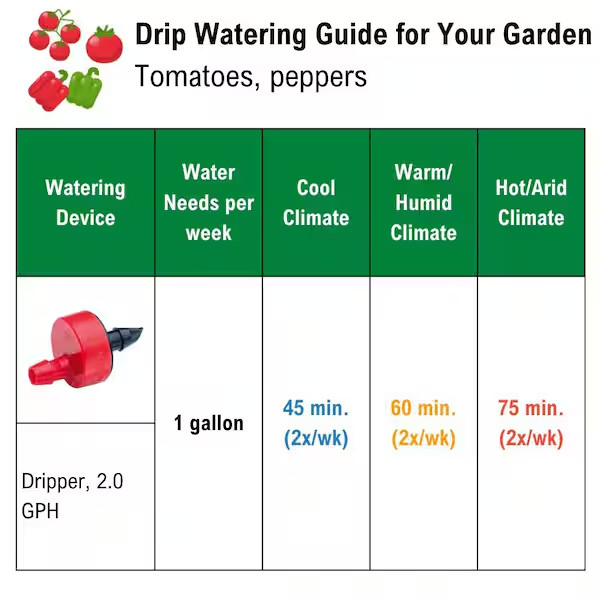 2 GPH Pressure Compensating Spot Watering Drippers/Emitters (30-Pack)