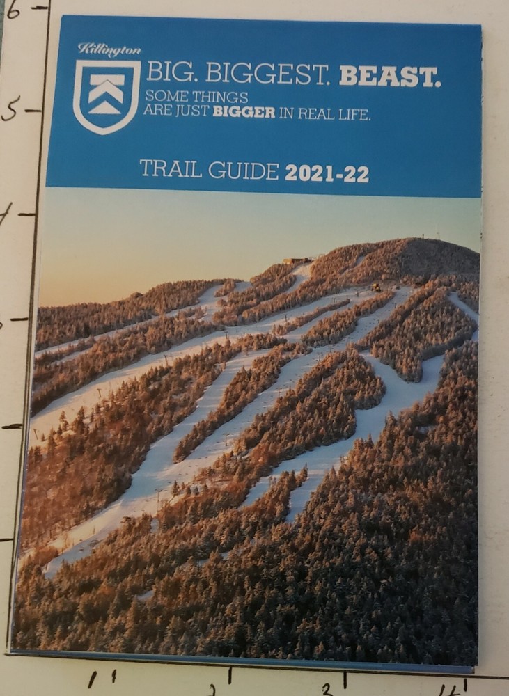 2021/22 KILLINGTON SKI AREA TRAIL MAP.  MINT UNUSED