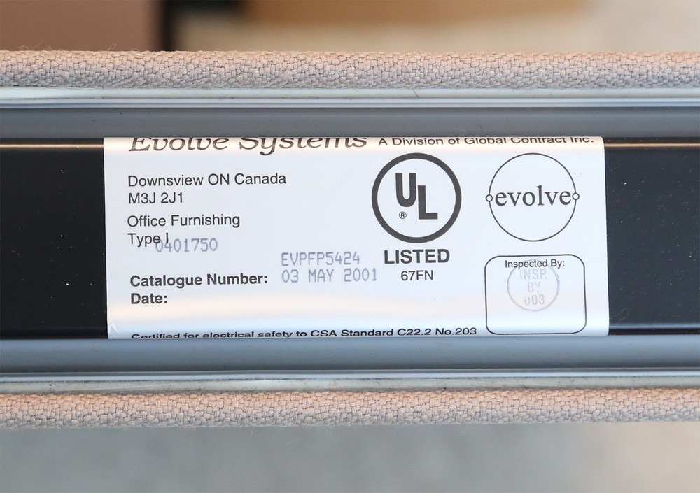 Evolve Systems Two Color Cubicle Wall Panels, Used, from non-smoking office