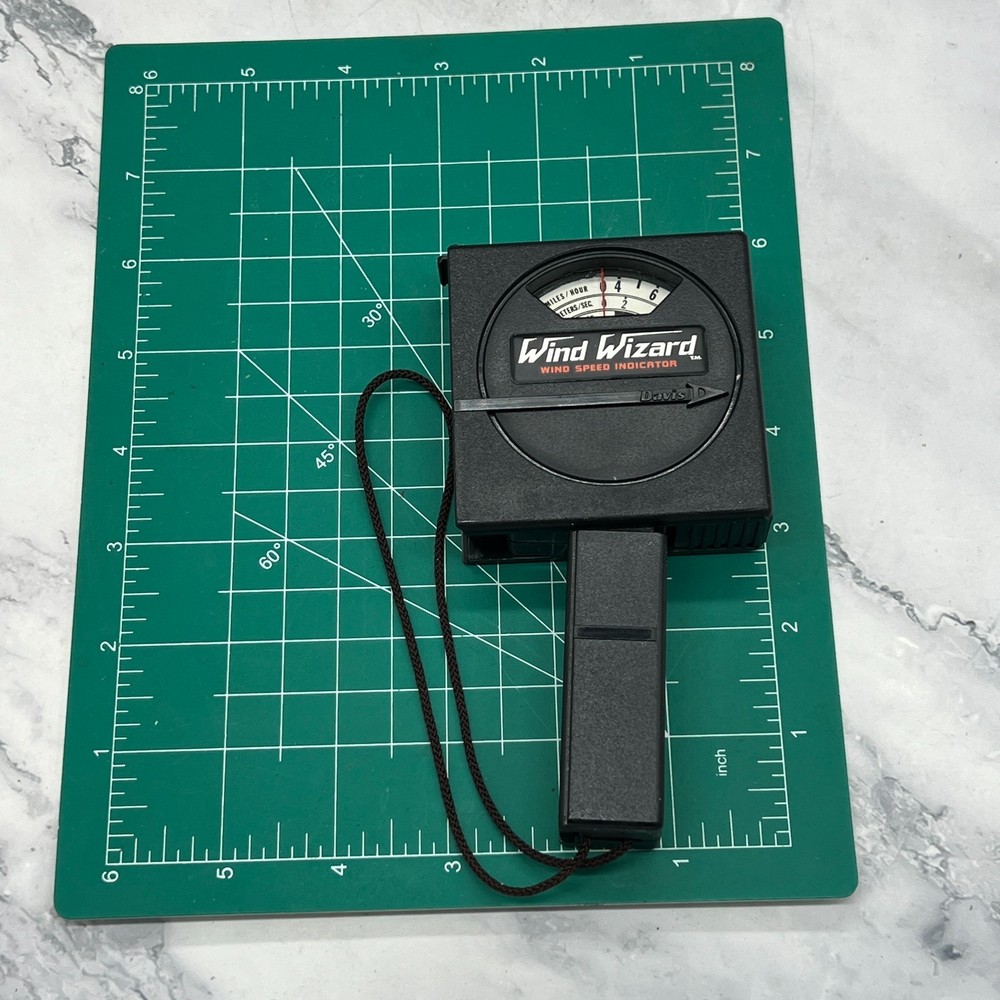 Davis Instruments Wind Wizard Wind Speed Indicator Wind Meter & Case Works✔ USA