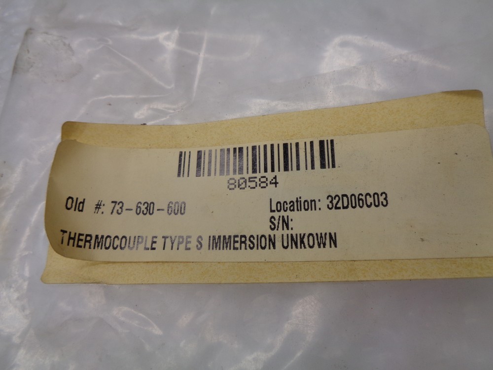 IMMERSION TYPE S THERMOCOUPLE NSNP