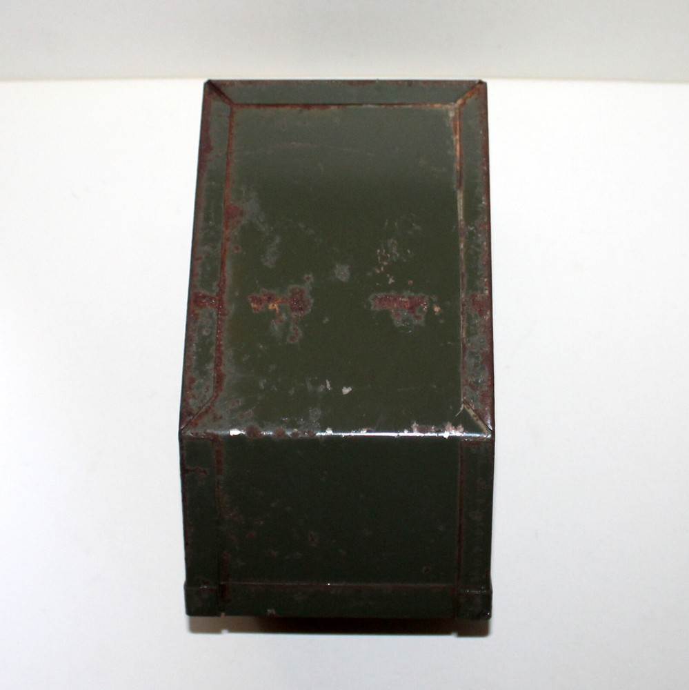 Vintage Stackbin No 0 stackable hardware organizer industrial Pawtucket green