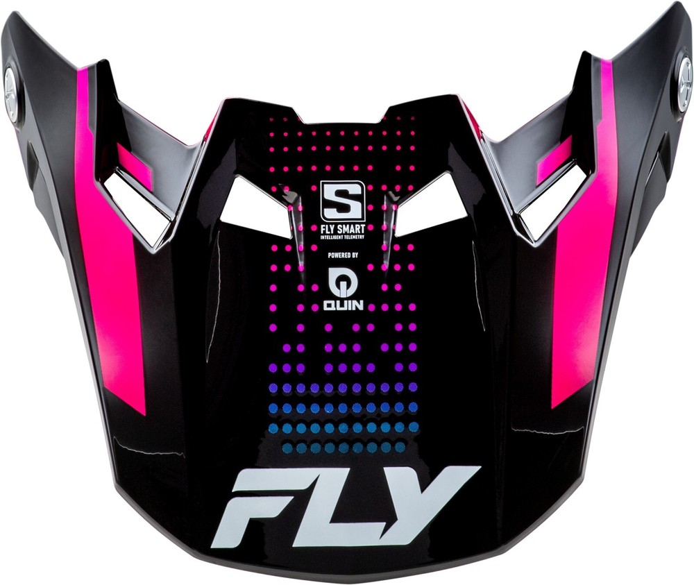 Fly Racing Formula S Carbon Protocol Helmet Visor/Peak Blue/Pink