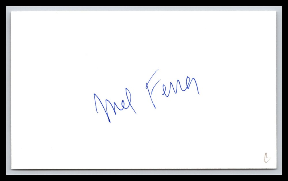 Mel Ferrer - Actor - 3x5 Card - Signed / Autograph (c)