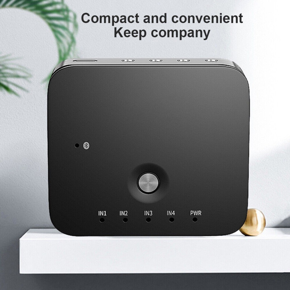 3.5mm Audio Adapter Switcher Laptop Remote Control Bluetooth Receiver Switch Box