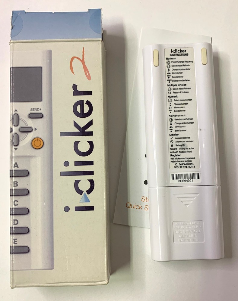 iClicker 2 Student Classroom Response System Remote Control