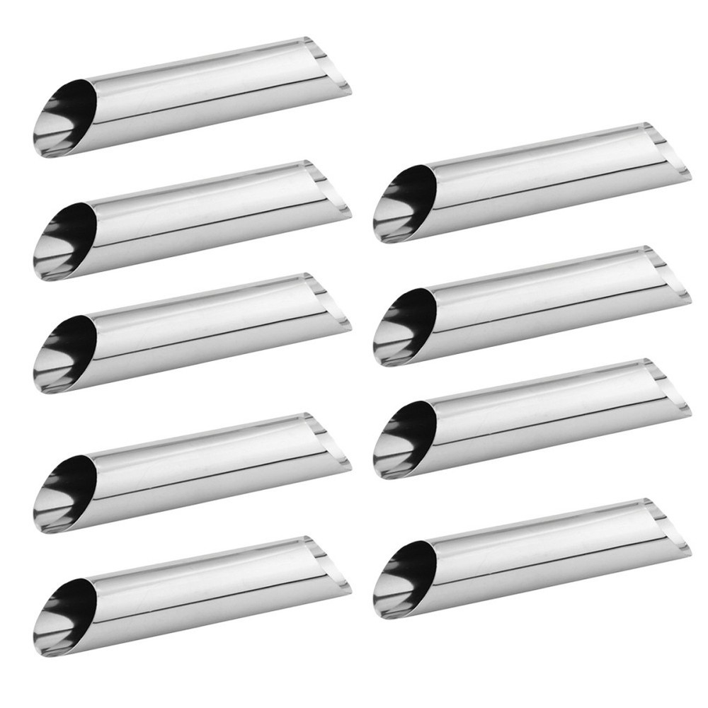 12 Pcs Bread Baking Mold Stainless Steel Cake Pastry & Molds Making Tools