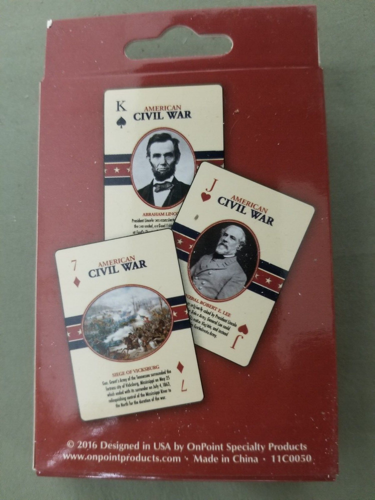 New American Civil War Playing Cards.