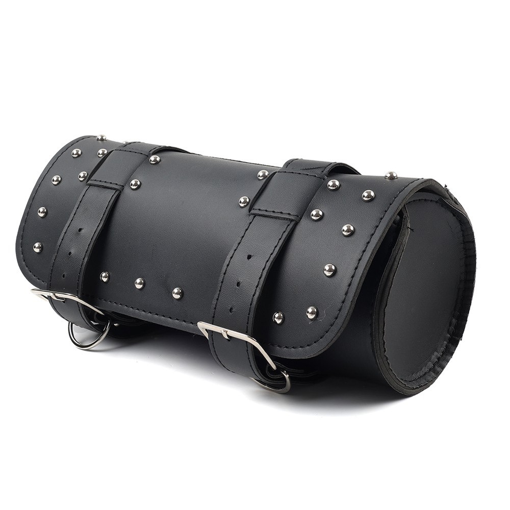 Black Motorcycle Fork Tool Bag Handlebar Bag Storage Saddle Bags