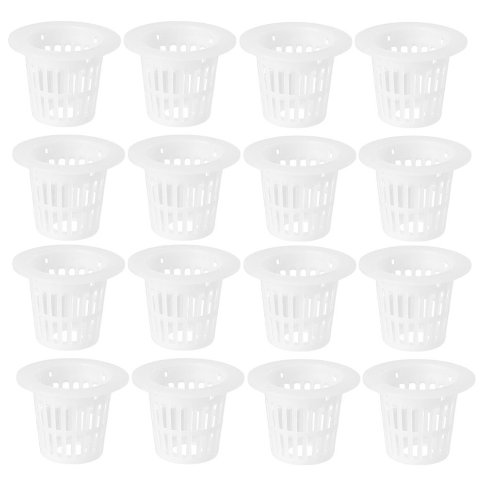 50 Pcs Root Fixer Net Cup Pots Hydroponic Hydroponics Growing Baskets