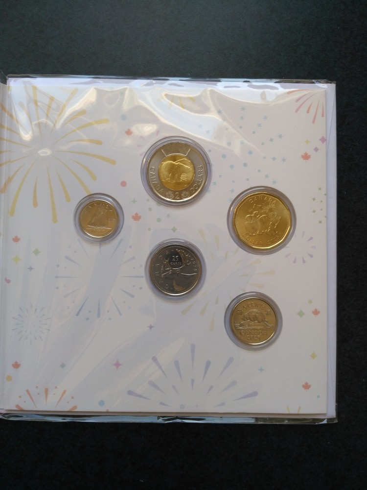 2025 O Canada UNC 5x Coin Set.