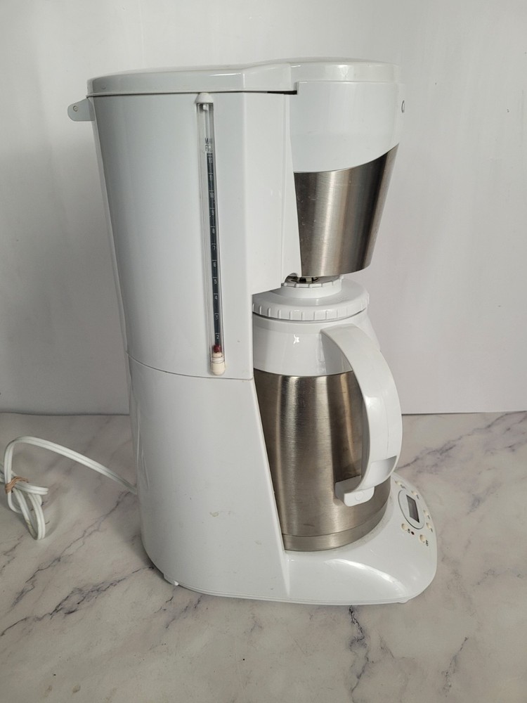 Cuisinart DTC 975N 12 Cup Programmable Coffee Maker White Silver Thermal