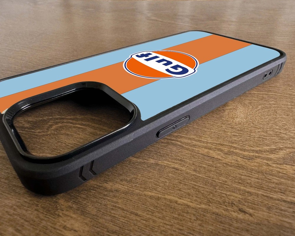 Gulf Retro Logo iPhone 2D Rubber Case